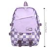High Capacity Checkerboard Plaid School Bag Nylon Students School Bags  College Students