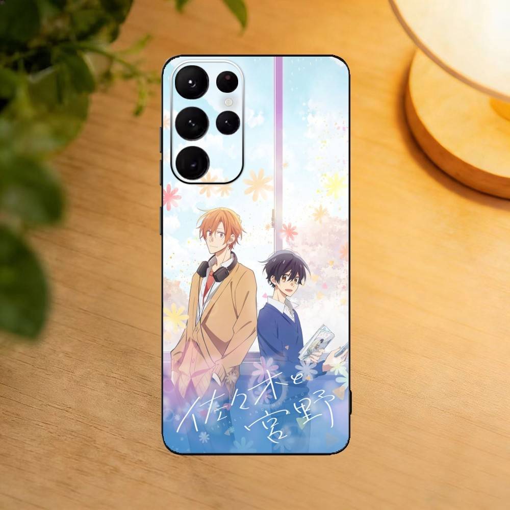 Sasaki To Miyano BL Phone Case For Samsung S25,24,23,22,30,21,10,9,Ultra,Plus,Lite Soft Black Case