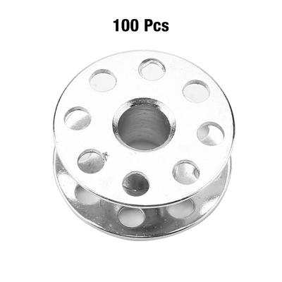 100 stk Metall Spoler til Universelle Industrielle Symaskiner (270010 med hull)