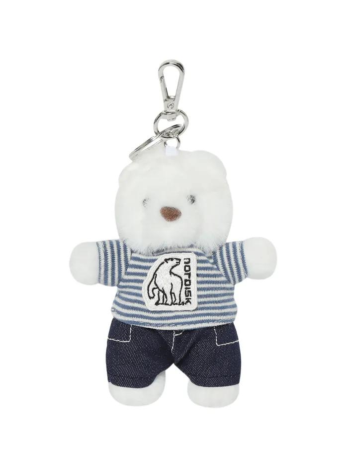 [Signature] Mini Polar Bear Doll Keyring_Sky Blue_OUA25902B2