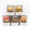 Harry Potter Wizard World Figures with Wand Collection Hermion Granger Ron Weasley Draco Malfoy Model Toy Desk Decor Kids Gifts