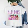 New 2026 KPop Demon Hunters Saja Boys Cartoon Boys T-shirt Round Neck Print Fashion Casual Top Children's T-shirt Kids Clothing