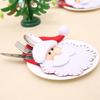 Santa Claus Fork Spoon Gift Bag Decoration Xmas Cutlery Decor