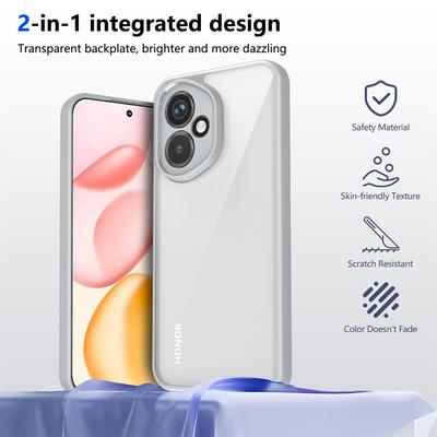 Coque Honor 400 5G DNY NX9 Bumper en Silicone Plaqué Antichoc Coque Arrière Transparente Étui de Téléphone Rigide Mat pour Honor 400 Honor400 2025