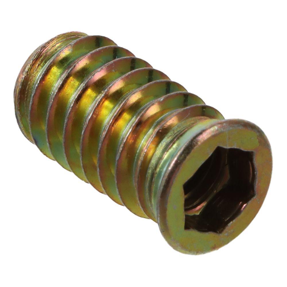 20Pcs M6 M8 M10 Threaded Inserts Nuts Carbon Steel Threaded Wood Inserts Hex Socket Drive