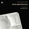 Disposable Yellow 6-Compartment Takeout Meal Box