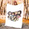 TWICE Flannel Blanket Soft All-Season Throw, Design for Camping, Car Travel, Hiking Sofa, Bed, Office Perfect Gift for Parties