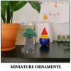 2Pcs Mini Resin Tree Ornament Fairy Garden Decor Outdoor Indoor Micro Landscape Accessory for Terrarium Bonsai Aquarium