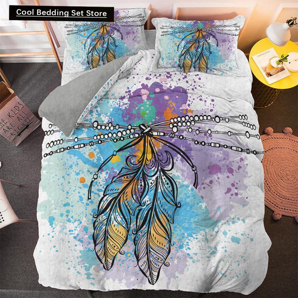 Comforter Bohemian Dream Bedding Set King Queen Size Colorful Catcher With Polyester For Teens Girls