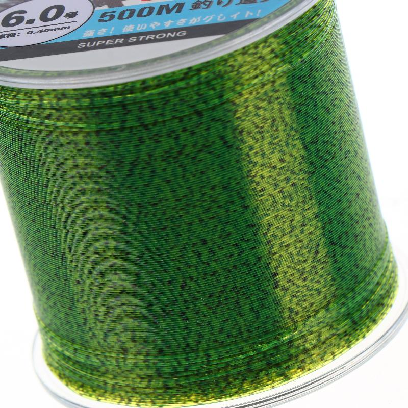 500M 3D Spotted Invisible Fishing Line Color Changing Monofilament Fishing Line Speckle Fluorocarbon Coated Carp Fishing Pesca