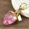 Strawberry Keychain Transparent Keyring Stylish Pendant Keychains Exquisite Backpack Decoration Accessories Gifts