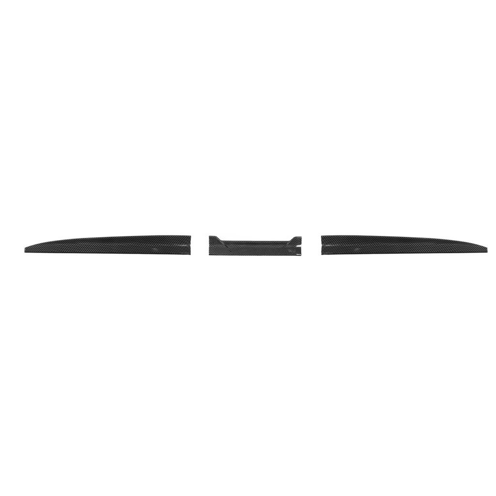 3Pcs Car Rear Spoiler Tail Universal Air Friction Reducing Lip Air Flow Adjustment High Efficiency Wing Spoiler Glossy