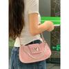 Small-scale Single-shoulder Underarm Bag, Fashionable In Light Pink, Fresh and Sweet. Single-shoulder Underarm Bag.