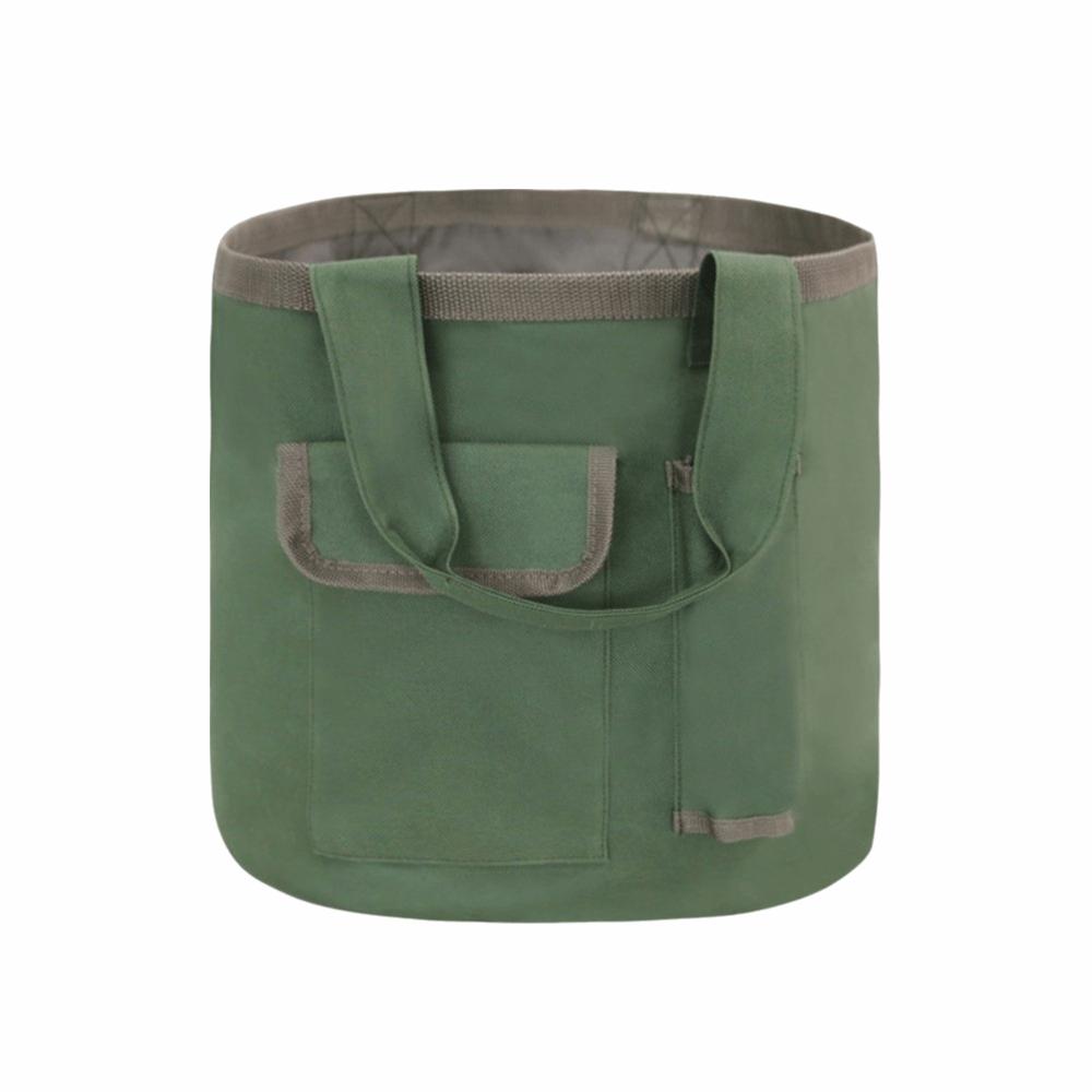 Portable Garden Tool Tote 600D Oxford Cloth Garden Storage Bag Bucket Tool Bag Home Gardeners