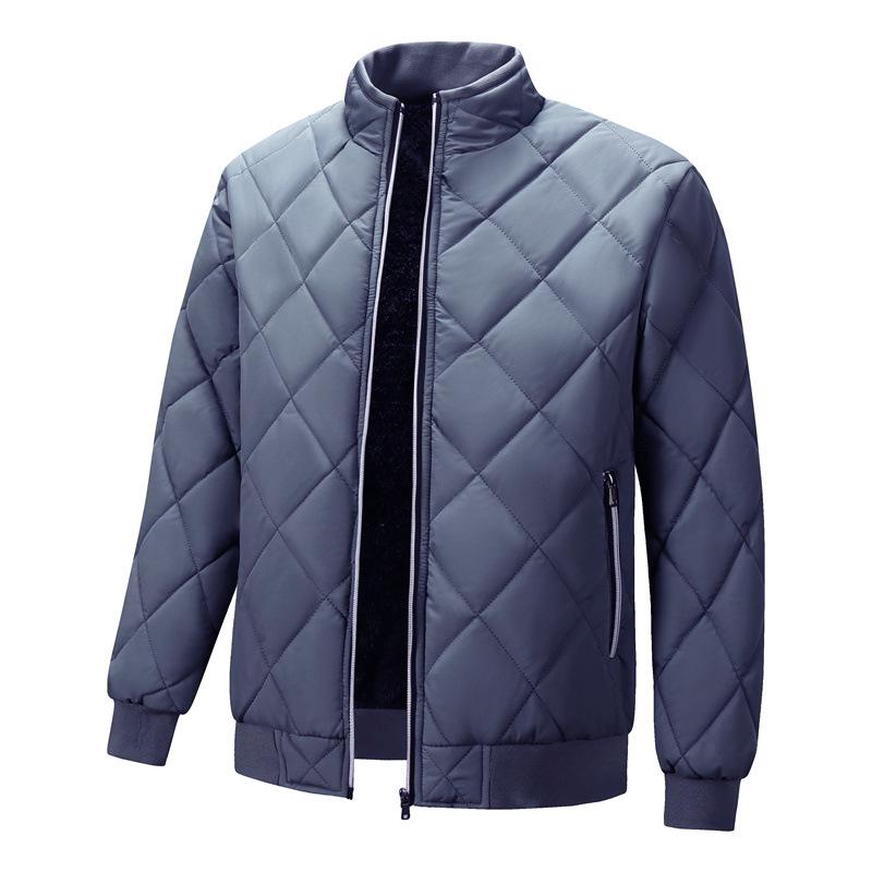 Men's Casual Warm Windproof Baseball Collar Jacket (Large Size)