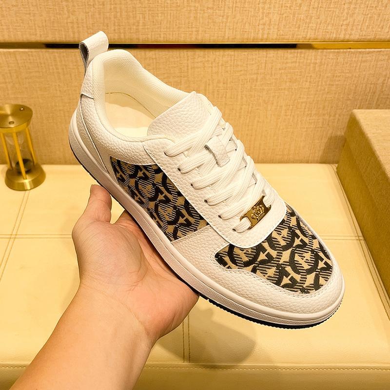 Foreign Trade Explosion Spring And Summer New Men'S Shoes Casual Little White Shoes Men'S Leather Sports Thick Baseplate Shoes