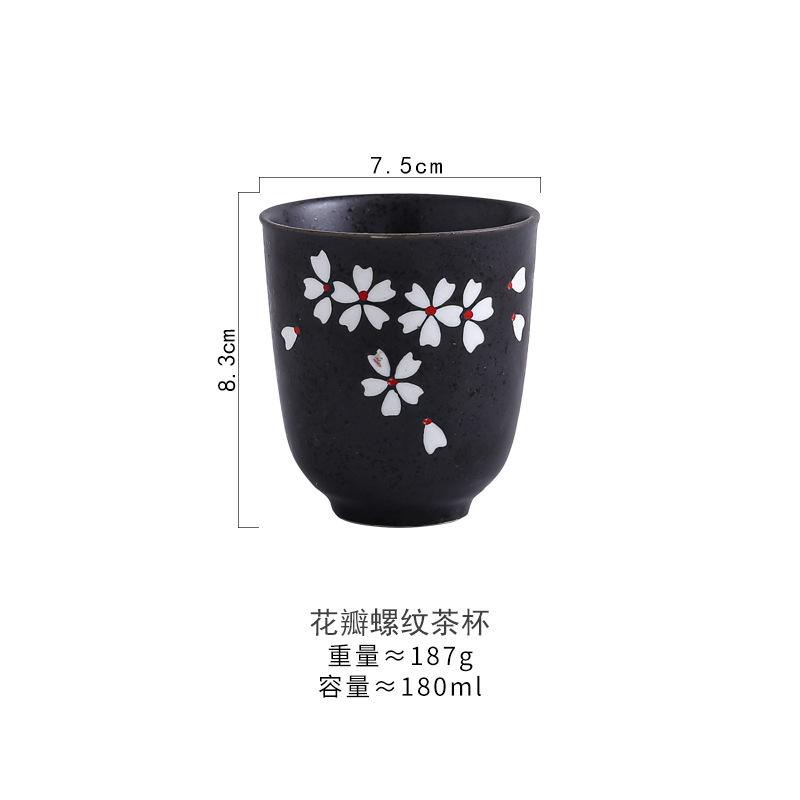 1PC Japanese Style Ceramic Cup Hand-painted Home Tea Cup, Japanese Cuisine Ceramic Coffee