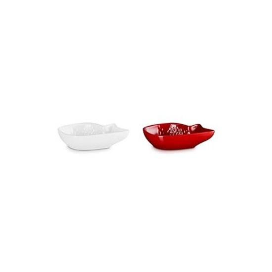 Le Creuset Plate Lucky Motif Mini Dish Thai 200g Cherry Red White Japonese Microwave Dishwasher Oven Safe