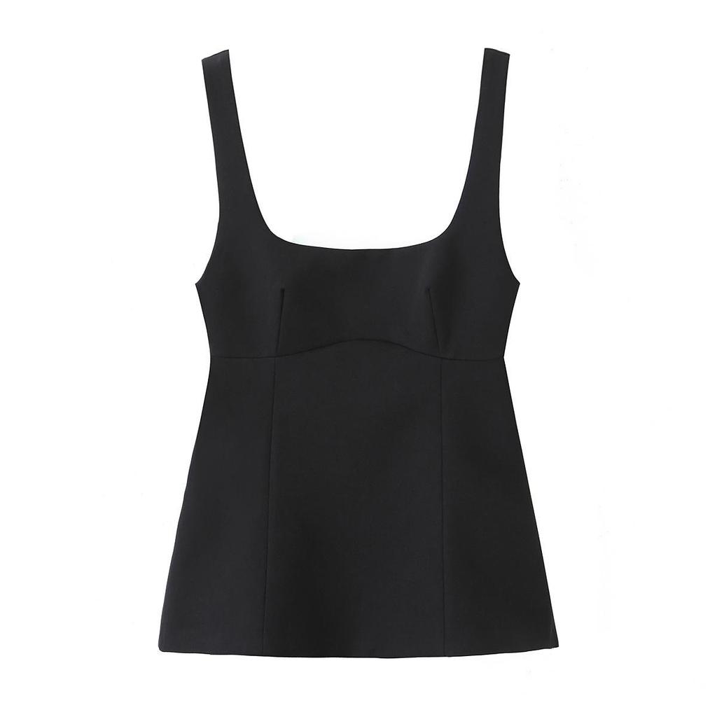 Spring 2025 Women's Sweet & Simple Top with Bow and Hollow-Out Details