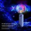 New Colorful USB Rechargeable Silent Neck-Hanging High-Speed Fan
