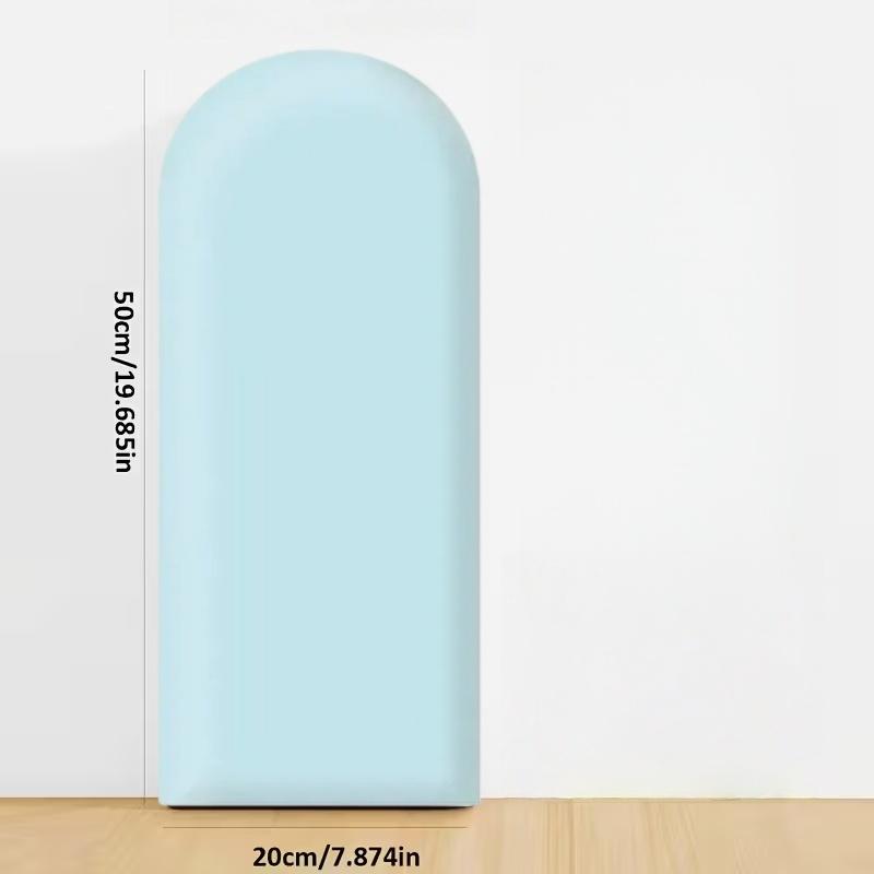 1PC 20X50CM Simplicity Anti-collision Wall Mat Soft Bag Children's Bedroom Bed Headboard Self-adhesive Soft Bag Wall Enclosure