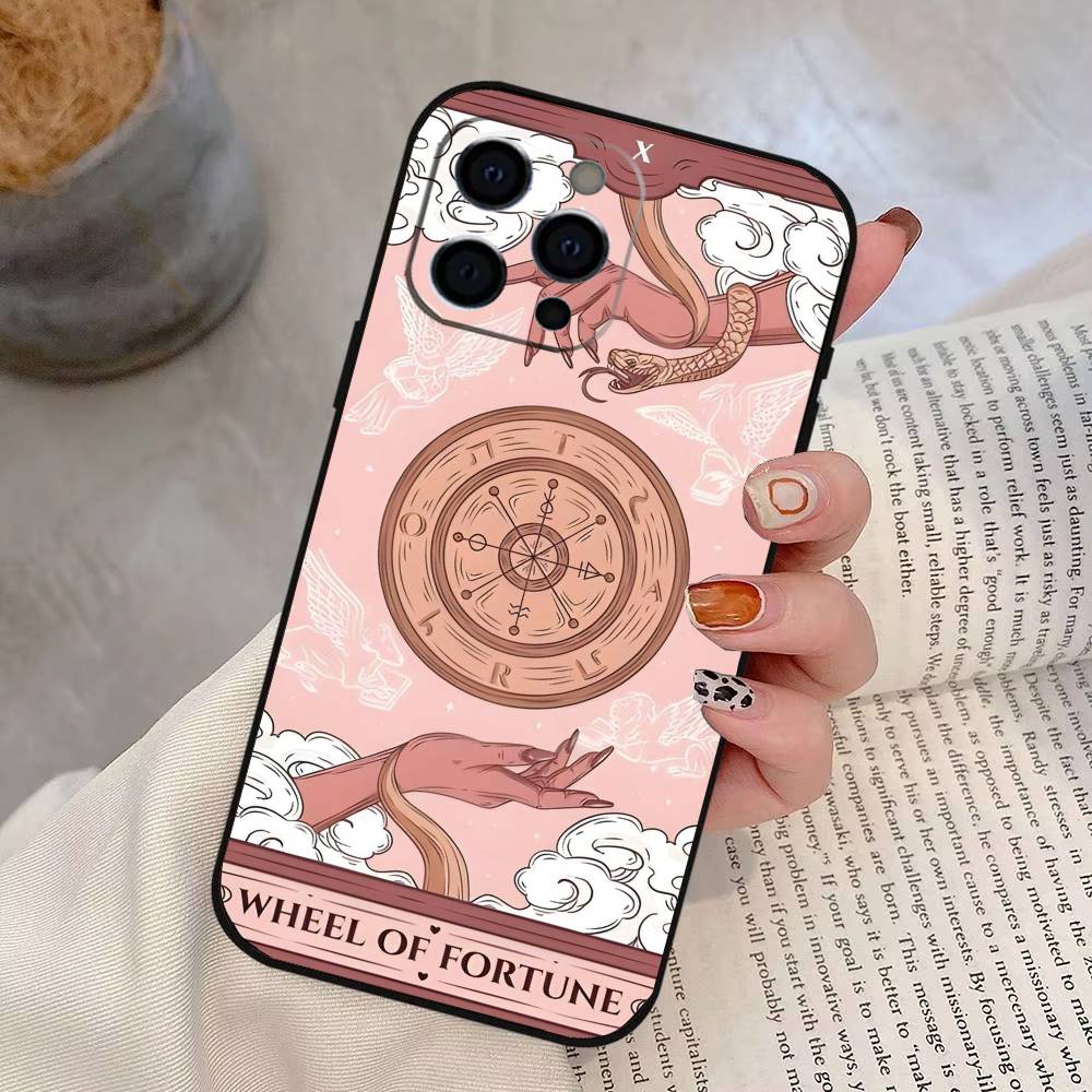 

Moon Star S-Sun Tarot Phone Case Silicone Soft For IPhone 17 16 15 14 13 12 11 X XR Plus Pro Max Plus iPhone13