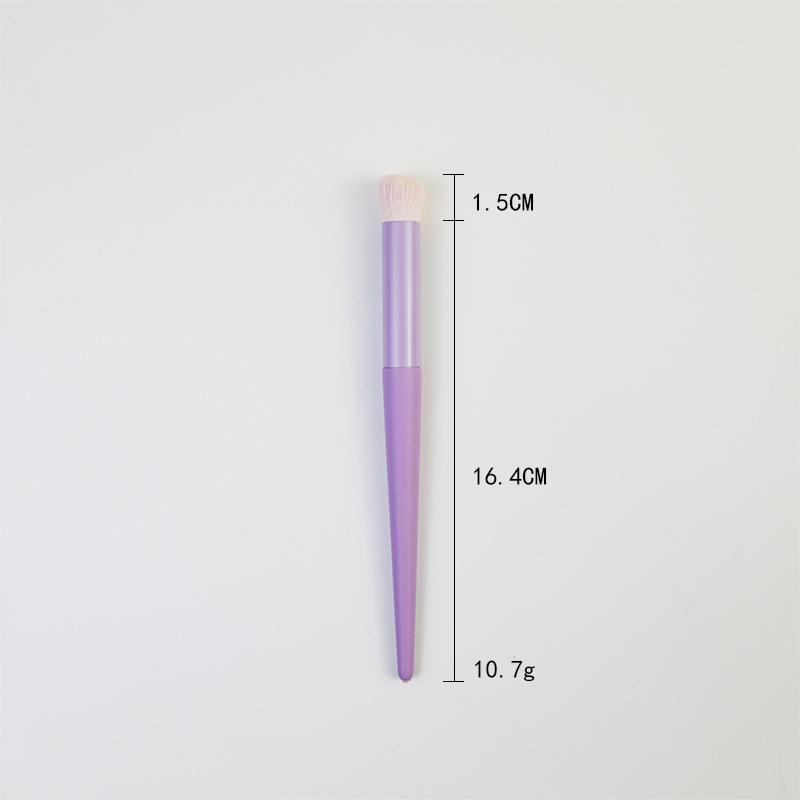 Small Purple Potato 11-Piece Makeup Brush Set: Includes Loose Powder and Eye Shadow Brushes - Beauty Tools Collection