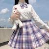 Authentic Japanese JK School Uniform Set - Gentle Cut Sailor Suit with Pleated Skirt