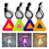 1Pcs Safety Warning Reflective Triangle Sign with Spring Hook Hanging Tag  Night Cycling Riding