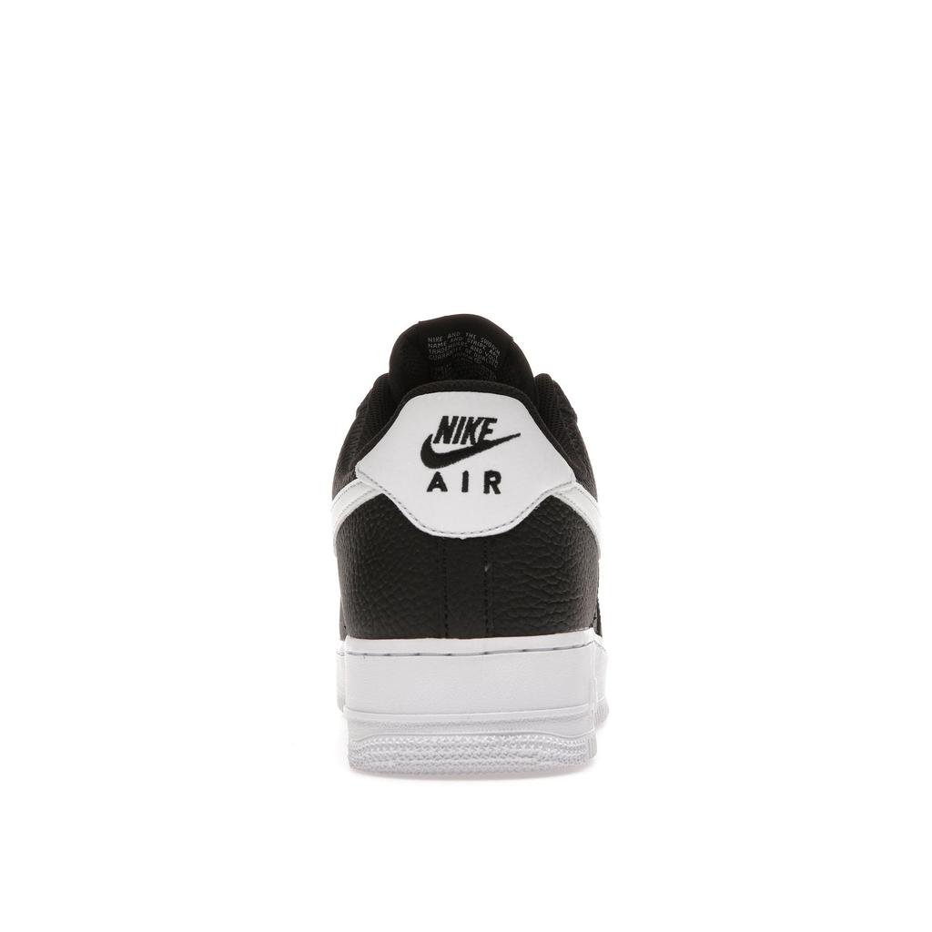 Nike Air Force 1 07 Black White Tumbled Men Sneakers CT2302-002