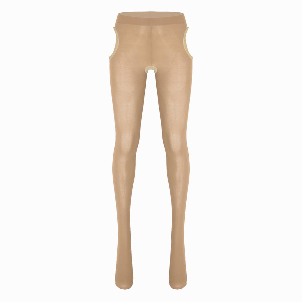 Women's High Waist Control Top Tights Pantyhose Silky Stockings