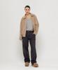 CHAMBROS Non-Faded Wide Denim Pants [Washed Black]