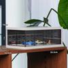 Hot Wheels Vitrine, Matchbox Spielzeugautos Organizer, Aufbewahrung, 1/64 Maßstab Diecast Modellautos, Diorama Garage mit Lichtern und Staubdichtem Design (Schwarz)