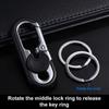Buckle Business Metal Key Buckle Car Key Holder Car Keychain Double Ring  Keychain Keys Organizer