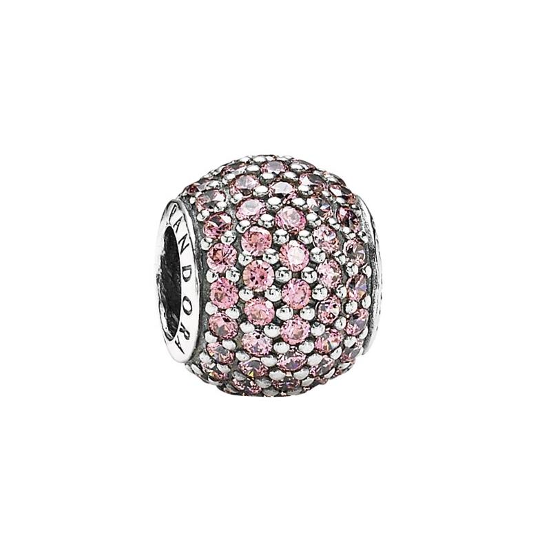 Pandora Pink Pavé Ball Pendant 791051CZS