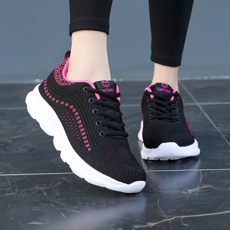 Spring and summer Fashion New Women's Sports Shoes Low cut Breathable Casual Single Shoes Lightweight Running Shoes