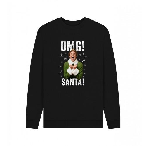 Elf Unisex Adult OMG Santa Sweatshirt