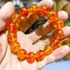 Second Generation Honeycomb Amber Flower Bracelet for Men and Women