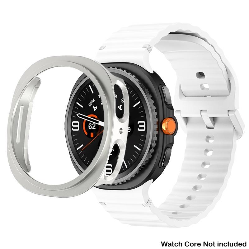 Silikonový řemínek pro Samsung Galaxy Watch 8 40 44mm Pásek s pouzdrem Chránič obrazovky Kryt nárazníku pro chytrý řemínek Náramkové doplňky