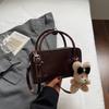 Fashion Trend Handbag Women's 2025 Autumn New Korean Version Ins Trend Simple Foreign Style Small Square Bag Shoulder Bag