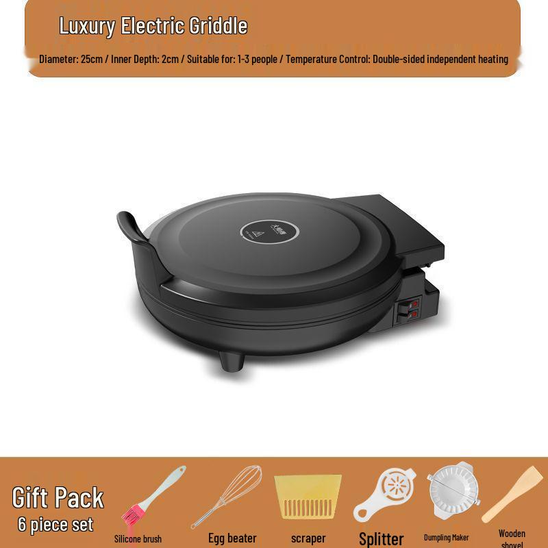 Multifunctional Electric Griddle & Hot Pot: Non-stick, Double-Sided Pancake Maker & Grill 