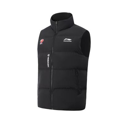 CBA Series Stand Collar Logo Letter Zipper Vest Men Vests AMMV005-1