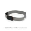Silicone + Fiber Heart Rate Monitor Chest Strap Heart Rate Monitor Chest Belt  Outdoor Sports