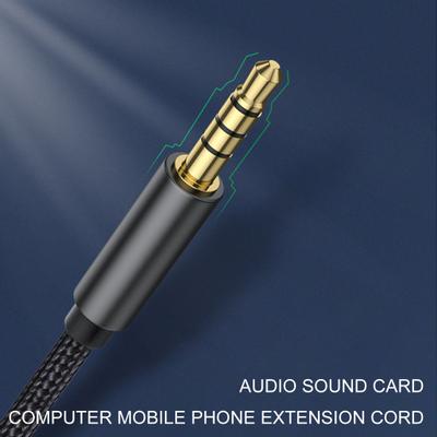 Audiokabel 3,5 mm Legierung Stecker auf AUX Aluminium Stecker Aux-Kabel für PC