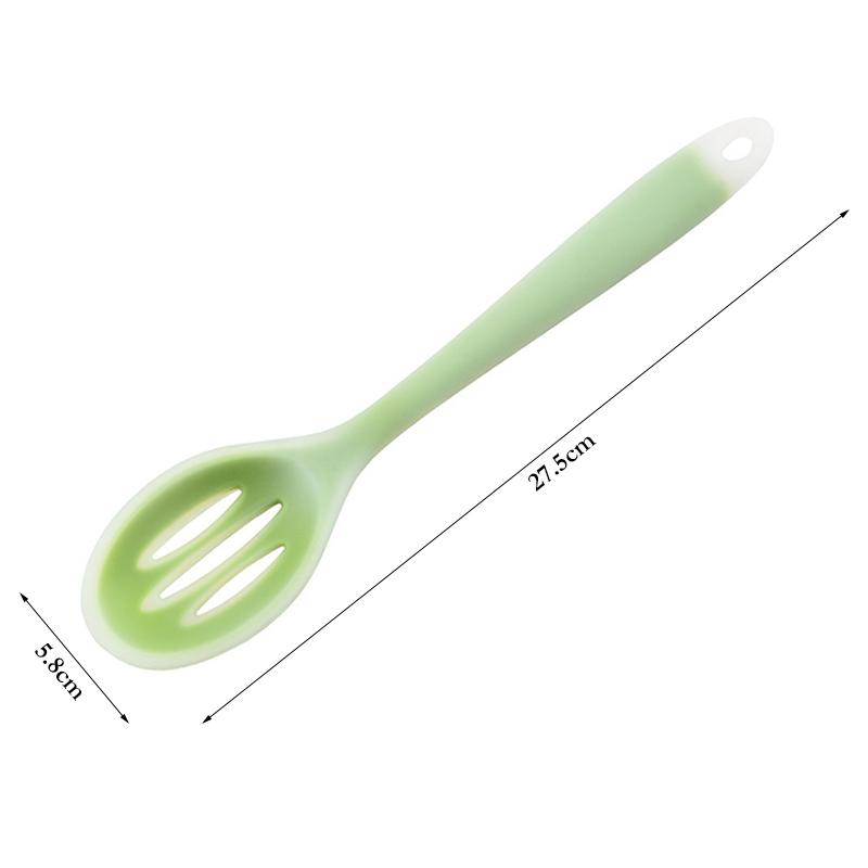 Силиконовая кухонная ложка-шумовка, большая длинная ручка, сито, шумовка, силиконовый половник, дуршлаг, лопатка, кухонные принадлежности