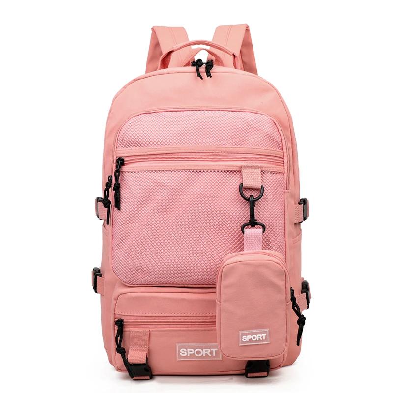 Hot Selling Solid Color Multi Kinetic Oxford Women's Backpack 2026 New Business Travel Sports High-capacity Men's Backpack