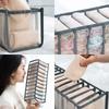 1/3pcs Wardrobe Clothes Organizer Foldable Mesh Organiser Socks Underwear Organiser Portable Drawer Divider Organiser NEW