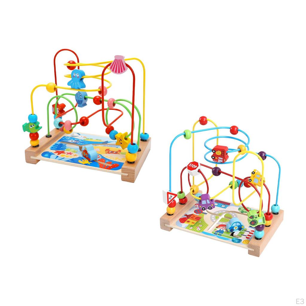 Bead Maze Toy Developmental Educational Circle Preschool for Kids Boy Girl Gift