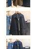 Korean Casual Denim Windbreaker for Women - 2025 Season: Simple, Loose, Versatile Outerwear