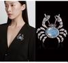 Korean Alloy Diamond Crab Brooch: Versatile Pin for Cardigans, Shawls, and Sweaters